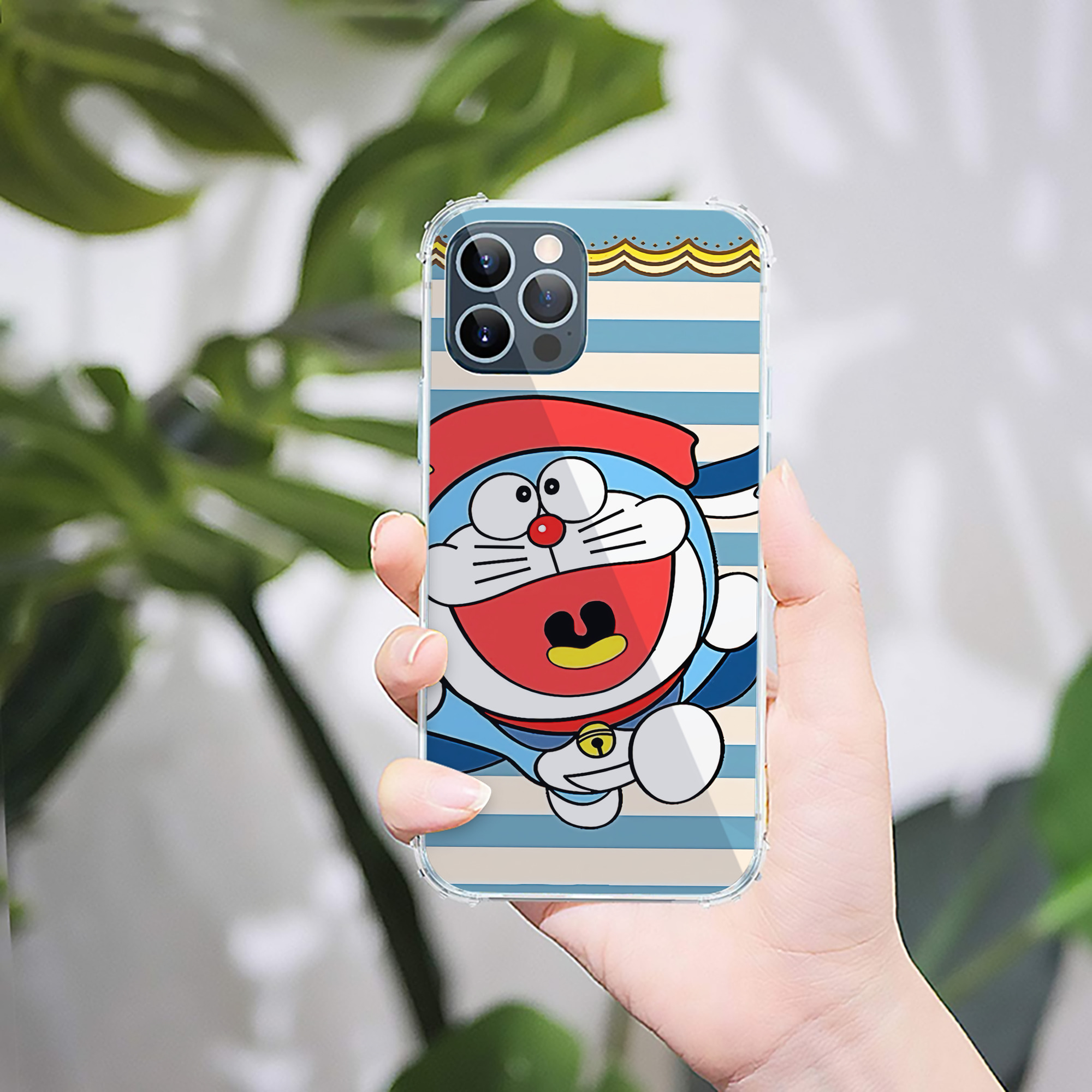 （画像用） ドラえもん Doraemon 【iPhone 12シリーズ対応】透明スマホケース（クリアソフトケース）